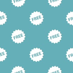 Free sign pattern seamless blue