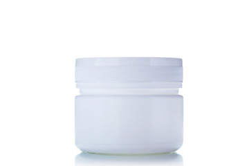 Cosmetic bottle isolated on a white background