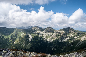 Fototapeta na wymiar Rohace from Jakubina peak in Western Tatras mountains in Slovakia