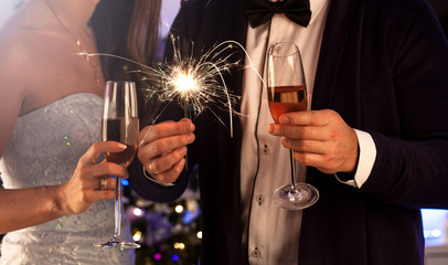 Elegant young couple