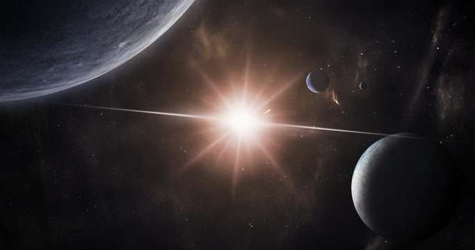The universe, space, stars, nebulae, planets.