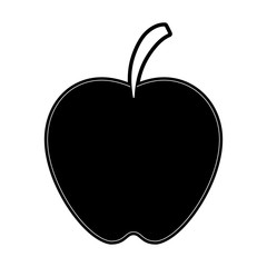 Apple delicious fruit icon vector illustration graphic design