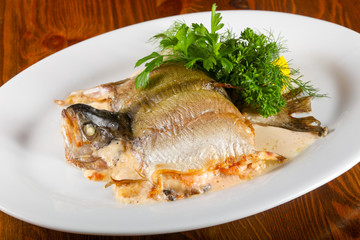 Stuffed trout