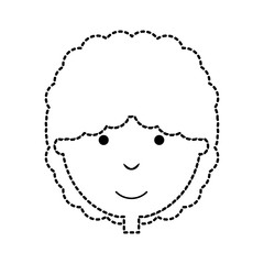 cartoon boy face icon over white background vector illustration
