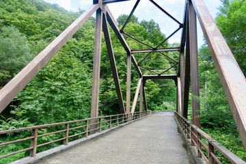 白神山地　暗門大橋