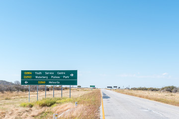 Turn-off from the B8-road to the Hoba meteorite