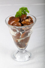 Seasonal pickled mushrooms