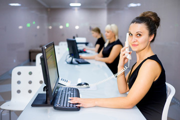Image of a call center