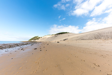 Dune du Pyla (Bassin d'Arcachon, France), la plage