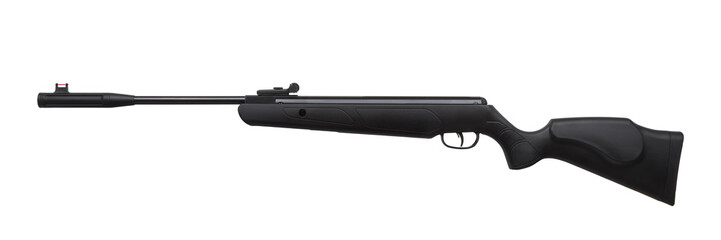 pneumatic rifle isolated on white