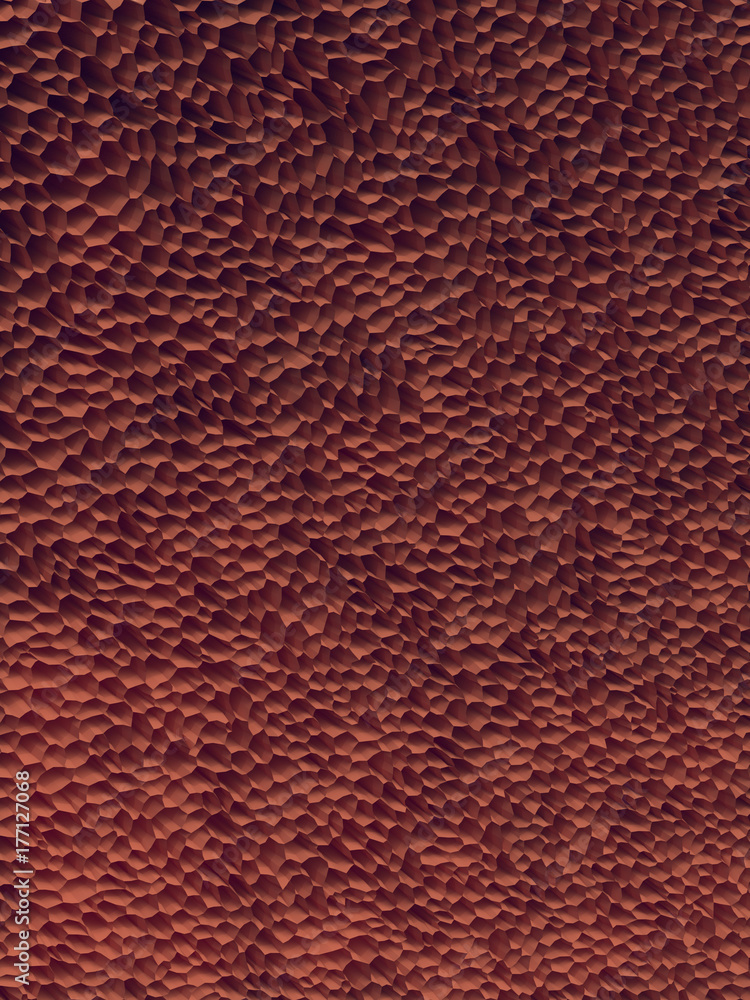 Aufkleber Abstract pattern of brown color. 3d rendering