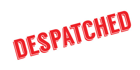 Despatched rubber stamp. Grunge design with dust scratches. Effects can be easily removed for a clean, crisp look. Color is easily changed.