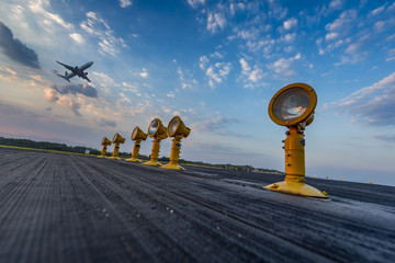 Airport approach landing lights