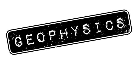 Geophysics rubber stamp. Grunge design with dust scratches. Effects can be easily removed for a clean, crisp look. Color is easily changed.
