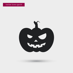 Pumpkin icon simple vector sign