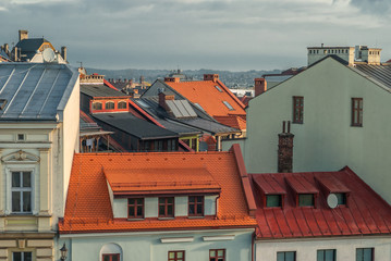 Dachy małego miasta