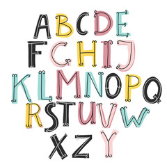 Cute vector alphabet