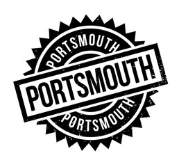 Obraz premium Portsmouth rubber stamp. Grunge design with dust scratches. Effects can be easily removed for a clean, crisp look. Color is easily changed.