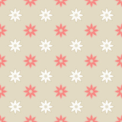 Seamless floral background. Vector illustration. Textile rapport.