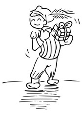 Sinterklaas feest kleurplaat