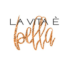 Life is beautiful. Poster with handdrawn lettering