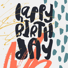 Creative Happy Birthday Card template.