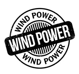 Wind Power rubber stamp. Grunge design with dust scratches. Effects can be easily removed for a clean, crisp look. Color is easily changed.