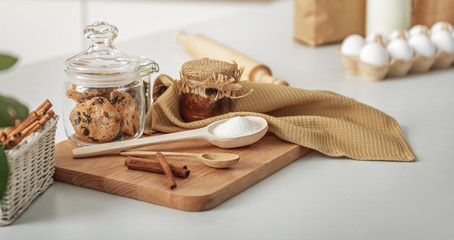 Sweet food on the domestic table