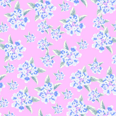  rose flower mint blue pink pattern heart love abstract decoration illustration