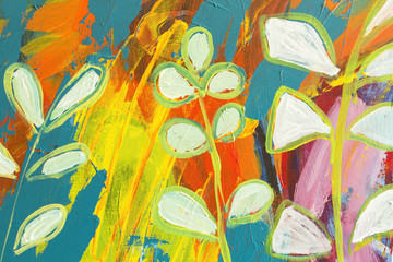 Detail of the Painting as a Background