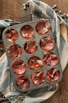 Breakfast: Baked Eggs on Coppa and Hash Browns - The Coppa