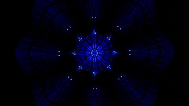 Psychedelic visual background. Beautiful Kaleidoscopic mandala. 4K