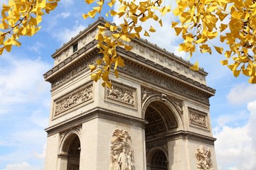 Fototapeta na wymiar Autumn in Paris