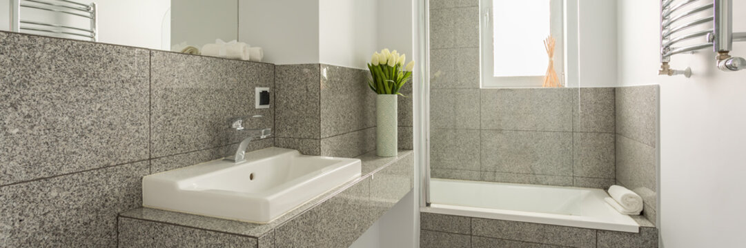 Texture of the stone ennobles