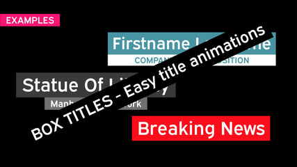 Animated Box Titles