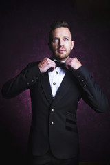 Fototapeta premium Male Model in Formal Suit