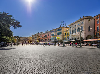 Fototapeta na wymiar Piazza Bra Square, Verona