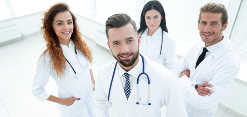 portrait of a professional team of doctors