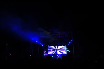 a large crowd at an event