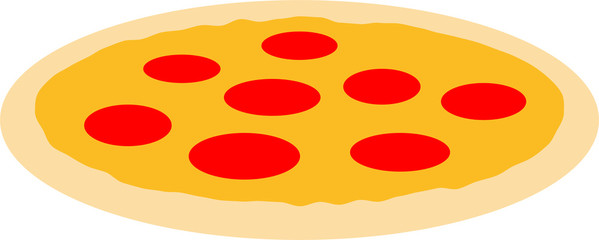 cool seitlich logo italien liebe lieblingsessen stücke pizza rund groß comic cartoon clipart salami
