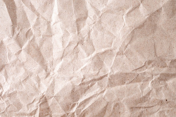 Crumpled Brown paper background texture