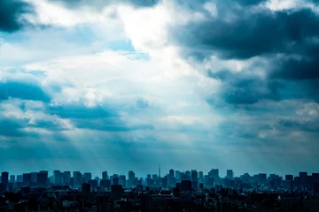 Türaufkleber Tokio-Landschaft © naka