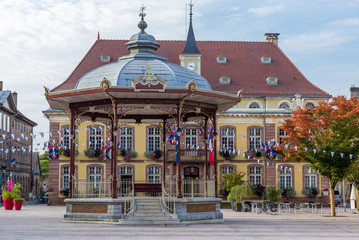 Central square and city hall of Belfort