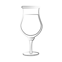 Delicious wine cup icon vector illustration graphic design