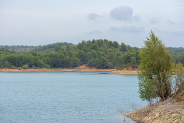 The sichar reservoir in Castellon, Valencia, Spain