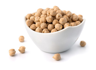 Bowl of dry chickpeas