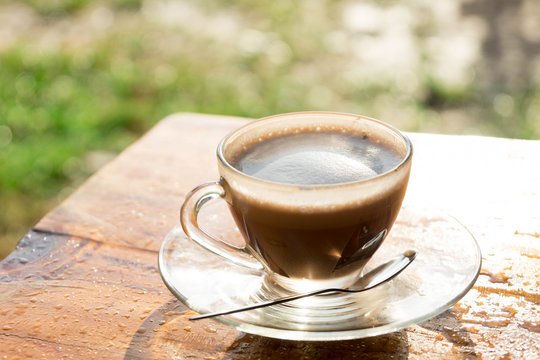 Coffee on table