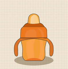 vector baby glass