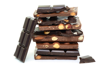 Schokolade Stücke