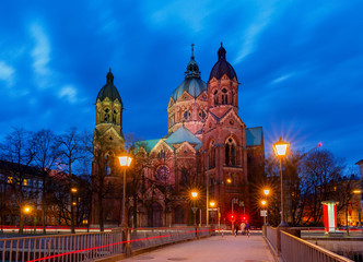 Munich. Church of St. Luke.